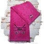 Preview: Pink Golfhandtuch mit Namen